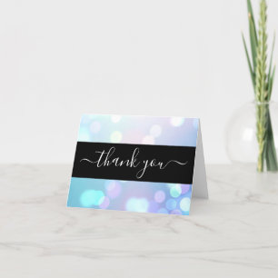 Tarjeta De Agradecimiento Crea tu propio Bokeh ligero y sutil