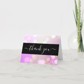 Tarjeta De Agradecimiento Crea tu propio Bokeh ligero y sutil