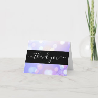 Tarjeta De Agradecimiento Crea tu propio Bokeh ligero y sutil