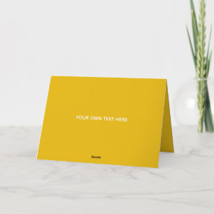 Tarjeta De Agradecimiento Crea tu propio diseño amarillo personalizado