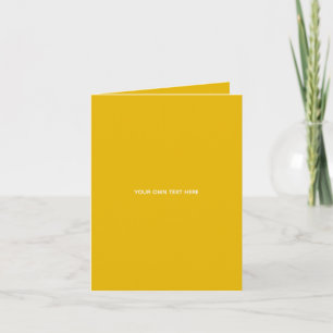 Tarjeta De Agradecimiento Crea tu propio diseño amarillo personalizado