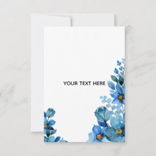 Tarjeta De Agradecimiento Crea tu propio diseño botánico