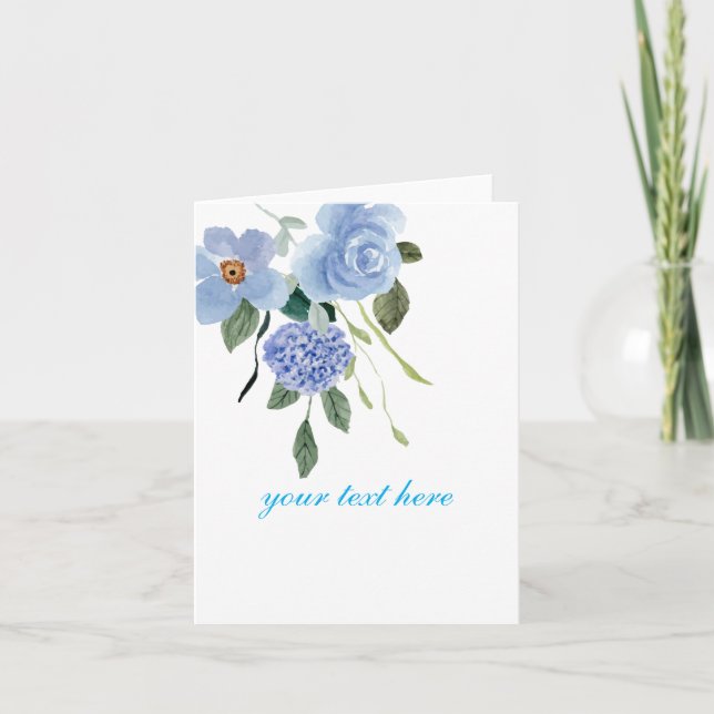 Tarjeta De Agradecimiento Crea tu propio diseño personalizado (Anverso)