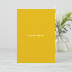 Tarjeta De Agradecimiento Crea tu propio diseño personalizado amarillo