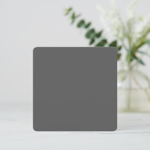 Tarjeta De Agradecimiento Crea tu propio diseño personalizado gris oscuro