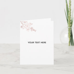 Tarjeta De Agradecimiento Crea tu propio elegante blanco