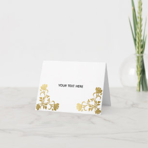 Tarjeta De Agradecimiento Crea tu propio elegante dorado