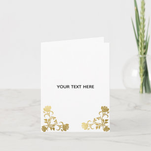 Tarjeta De Agradecimiento Crea tu propio elegante dorado