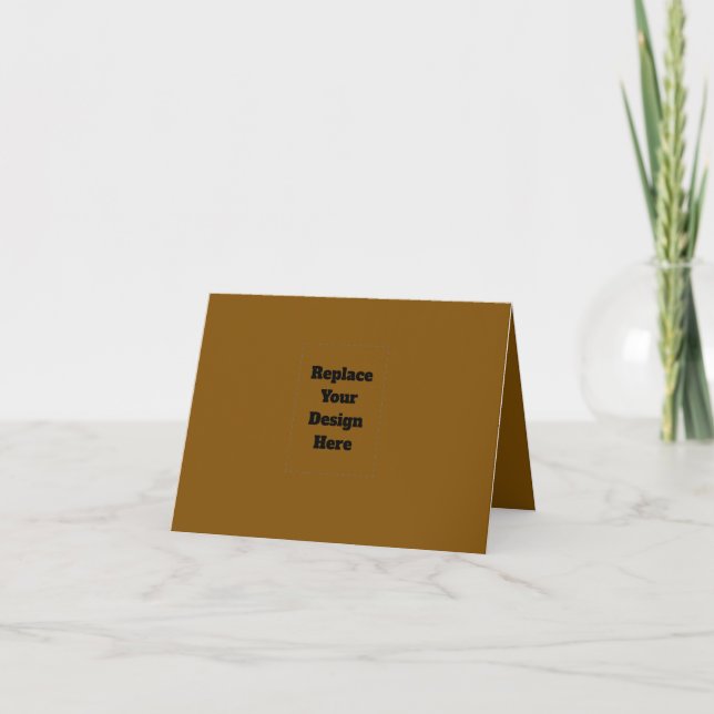 Tarjeta De Agradecimiento Crea tu propio marrón (Anverso)