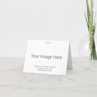 Tarjeta De Agradecimiento Crea tu propio pequeño plegado de 4" x 5.6" por de