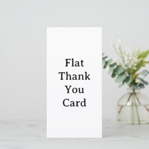 Tarjeta De Agradecimiento Crea tu propio plano personalizado simple de 8" x