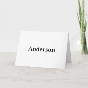 Tarjeta De Agradecimiento Crea tu propio plegado de 5" x 7"
