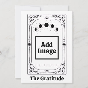 Tarjeta De Agradecimiento Crea tu propio Tarot de astrología Celestial Sol L