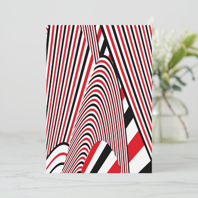 Tarjeta De Agradecimiento Creación de patrones abstractos 2 (Anverso de pie)