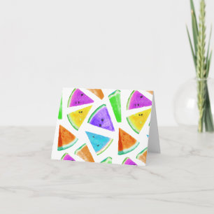 Tarjeta De Agradecimiento Creación de patrones de sandía 6