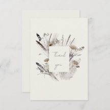 Cream Boho Wildlflower Baby Shower Gracias