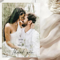 Cream Couple Photo Names Boda Blank Gracias