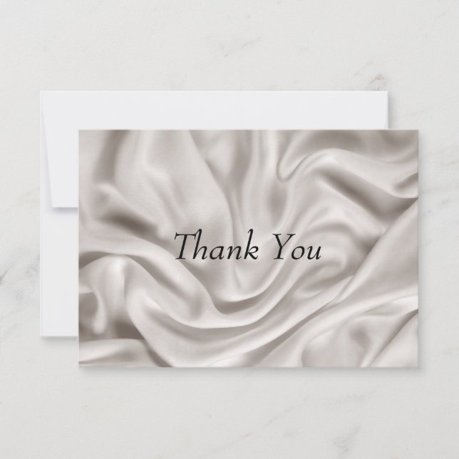 Tarjeta de agradecimiento Cream Set de boda (Anverso)