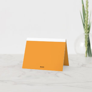 Tarjeta De Agradecimiento Crear imágenes asombrosas con fondo Naranja