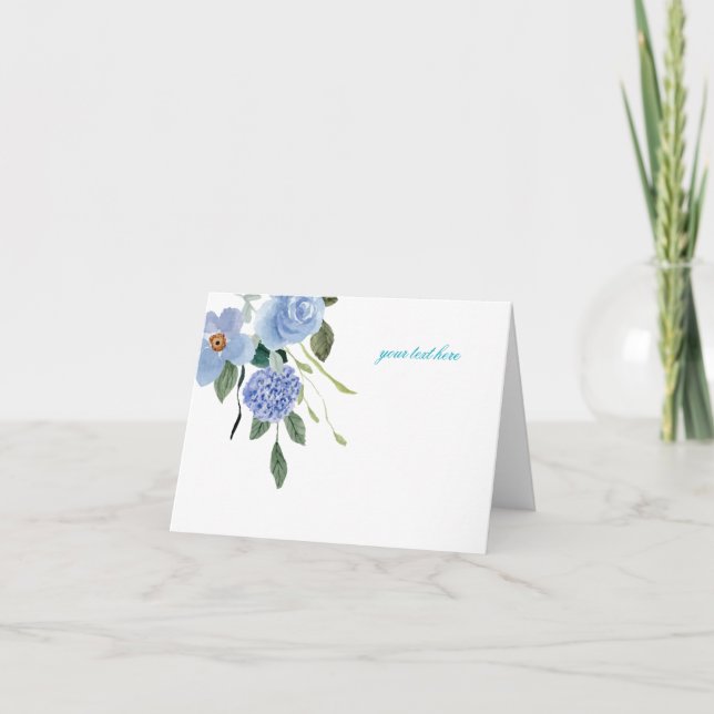 Tarjeta De Agradecimiento Crear su propio diseño personalizado (Anverso)