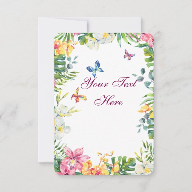 Tarjeta De Agradecimiento Crear tu propia personalización (Anverso)