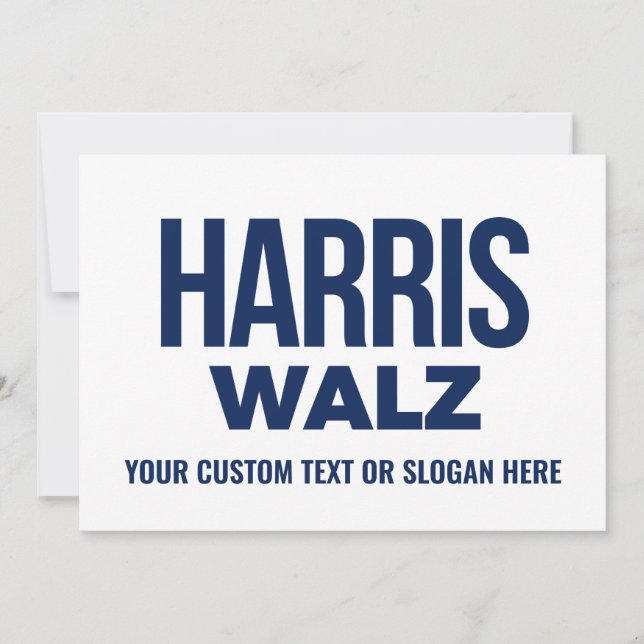 Tarjeta De Agradecimiento Crear tu propio Harris Walz 2024 (Anverso)