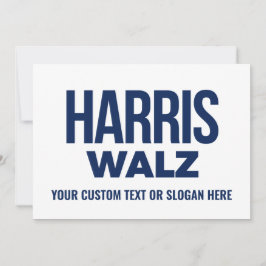 Tarjeta De Agradecimiento Crear tu propio Harris Walz 2024