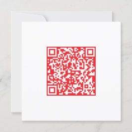 Tarjeta De Agradecimiento Crear un código QR rojo analizable (modificable)