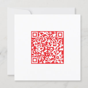Tarjeta De Agradecimiento Crear un código QR rojo analizable (modificable)