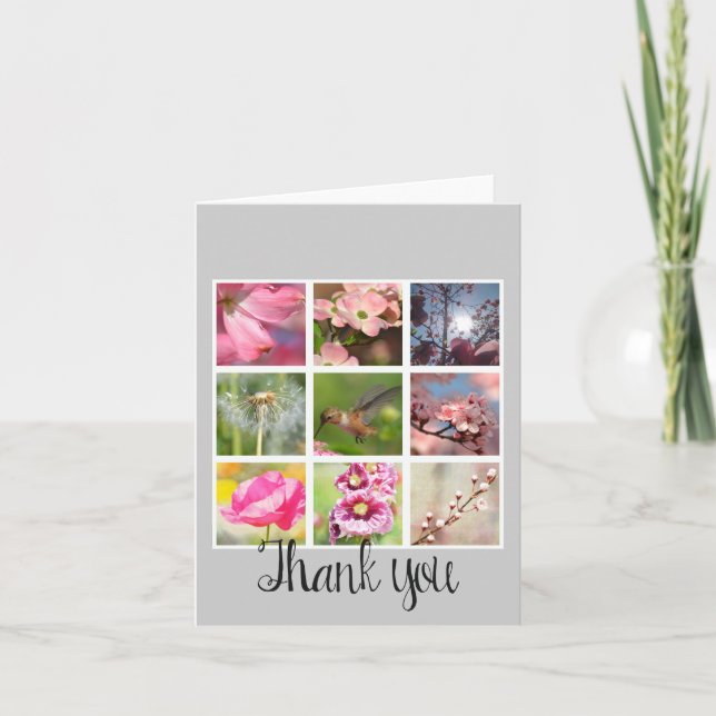Tarjeta De Agradecimiento Create Your Own Photo Collage Thank You (Anverso)