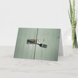 Tarjeta de agradecimiento "Creative Lock"
