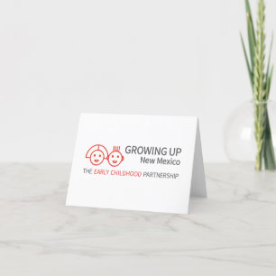 Tarjeta De Agradecimiento Crecer en blanco NM