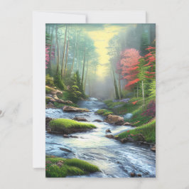 Tarjeta De Agradecimiento Creek de montaña