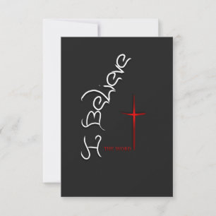 Tarjeta De Agradecimiento Creer La Palabra De Dios