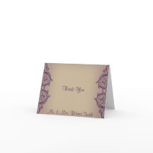 Crema Púrpura Vintage Pergamino Elegante Boda Agra