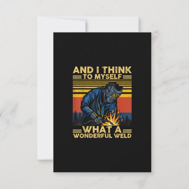 Tarjeta De Agradecimiento Creo Que Es Un Maravilloso Regalo De Soldadura (Anverso)