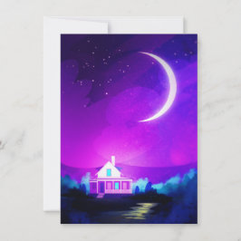 Tarjeta De Agradecimiento Crescent Moon