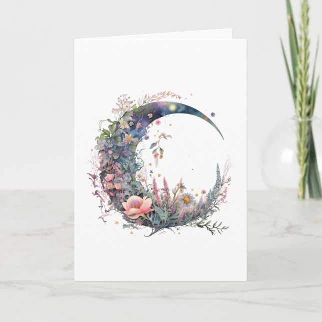 Tarjeta De Agradecimiento Crescent Moon #2 (Anverso)