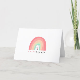 Tarjeta De Agradecimiento Criador de arcoiris lindo Feliz gracias personaliz