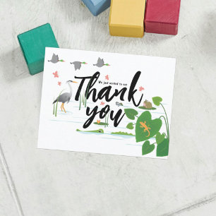 Tarjeta De Agradecimiento Criaturas de pantano salvaje