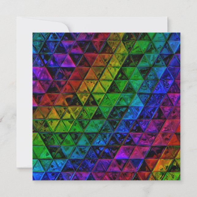 Tarjeta De Agradecimiento Cristal de orgullo (Anverso)