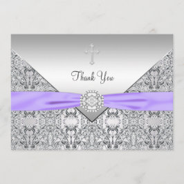 Tarjeta de agradecimiento cristiana elegante de cr