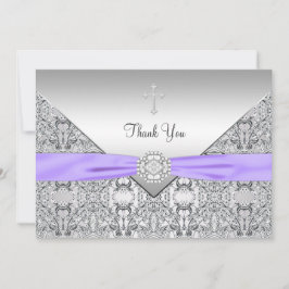 Tarjeta de agradecimiento cristiana elegante de cr