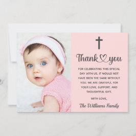 Tarjeta De Agradecimiento Cristianismo cristiano bautismo Comunión religiosa
