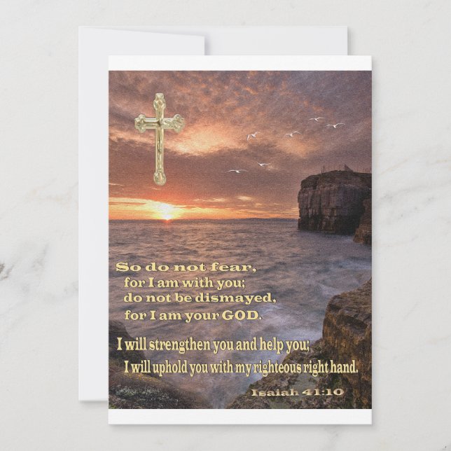 Tarjeta De Agradecimiento cristiano (Anverso)