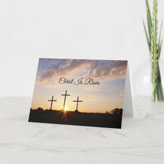 Tarjeta De Agradecimiento Cristo es Pascua religiosa en ascenso