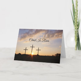 Tarjeta De Agradecimiento Cristo es Pascua religiosa en ascenso