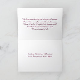 Tarjeta De Agradecimiento Cristo y Navidades