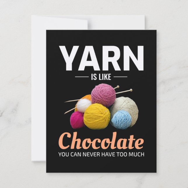 Tarjeta De Agradecimiento Crocheting Crochet Chocolate Knitting Crochet (Anverso)