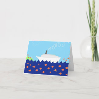 Tarjeta De Agradecimiento Crucero